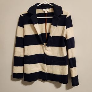 LOFT Merino Wool Striped Blazer